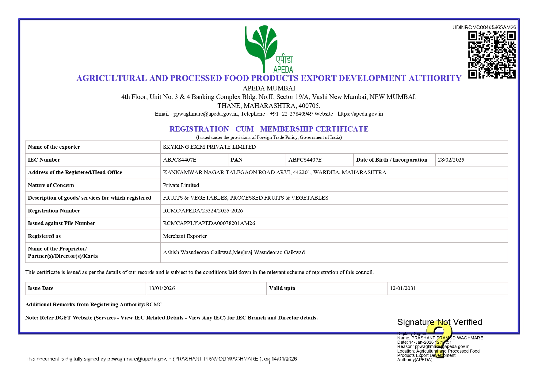 Certificate 2